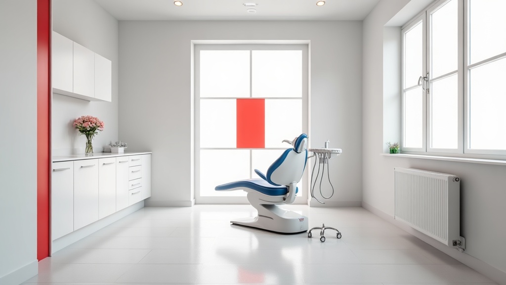 Bright, modern Ribble Dental treatment room in Leyland with a single dental chair and natural daylight